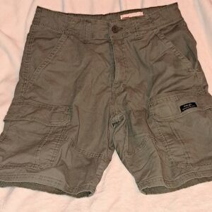 Boys Green Cargo Shorts